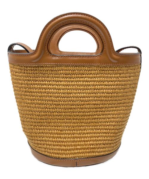 MARNI（マルニ）MARNI (マルニ) TROPICALIA SMALL BUCKET BAG / トロピカリア カゴバッグ ブラウンの古着・服飾アイテム