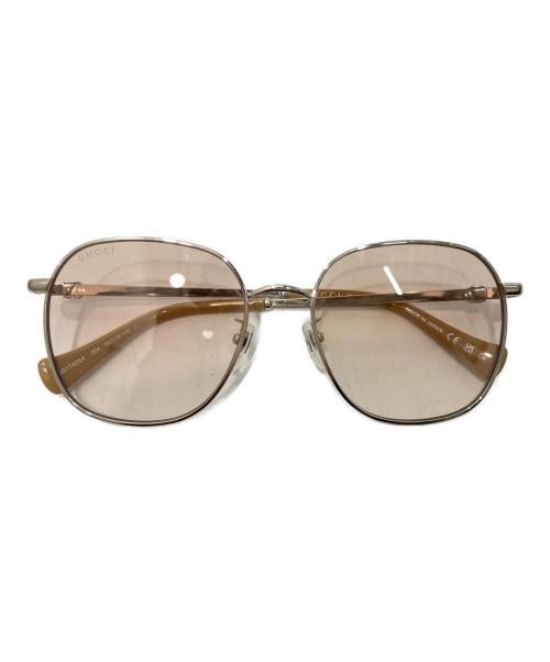 GUCCI（グッチ）GUCCI (グッチ) ラウンドフレーム サングラス (アジアン フィット) ブラウン サイズ:55□18-145の古着・服飾アイテム