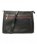 PAUL SMITHポールスミス）の古着「スクエア型ショルダーバッグ」｜ブラック