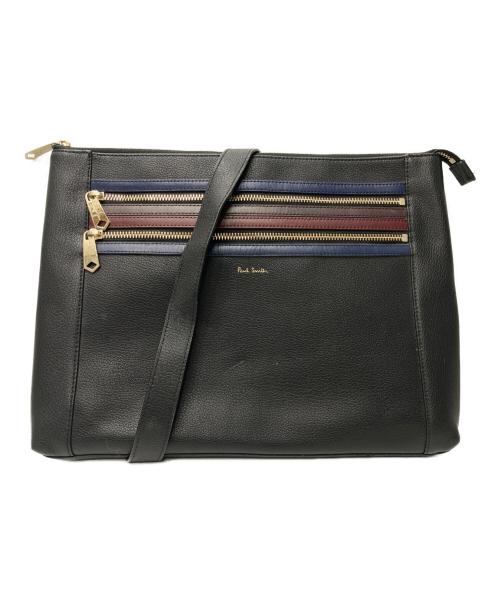 PAUL SMITH（ポールスミス）Paul Smith (ポールスミス) スクエア型ショルダーバッグ ブラックの古着・服飾アイテム