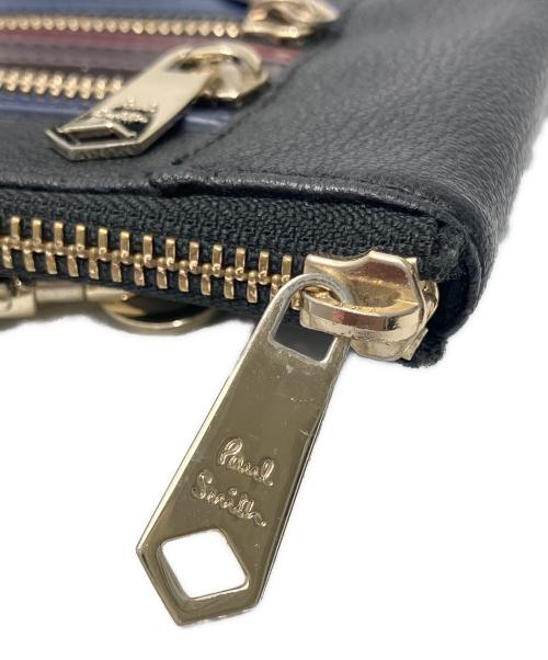 PAUL SMITH（ポールスミス）Paul Smith (ポールスミス) スクエア型ショルダーバッグ ブラックの古着・服飾アイテム