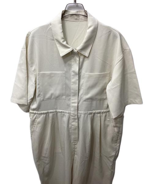 KBF（ケービーエフ）KBF (ケービーエフ) コクーンWIDEジャンプスーツ アイボリー サイズ:FREEの古着・服飾アイテム