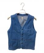 MOMOTARO JEANS桃太郎ジーンズ）の古着「刺し子デニムベスト」｜インディゴ
