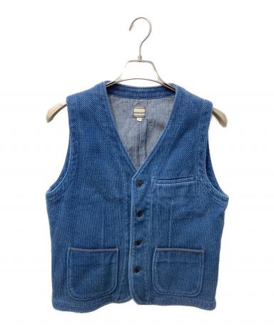 特大 美品✨ MOMOTARO JEANS インディゴ 濃紺 ベスト 46 刺子 3089000822031831_01_6370w.jpeg
