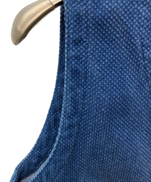 MOMOTARO JEANS（桃太郎ジーンズ）MOMOTARO JEANS (桃太郎ジーンズ) 刺し子デニムベスト インディゴ サイズ:38の古着・服飾アイテム