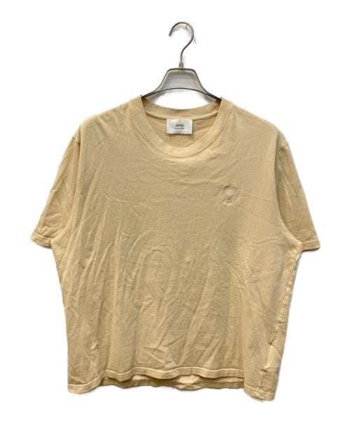 AMI Alexandre Mattiussi（アミアレクサンドルマテュッシ）AMI Alexandre Mattiussi (アミアレクサンドルマテュッシ) ワンポントTシャツ ベージュ サイズ:Lの古着・服飾アイテム