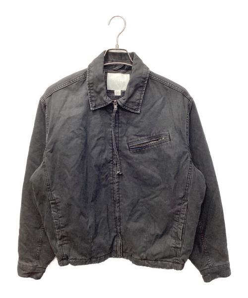 ZARA（ザラ）ZARA (ザラ) ダメージ加工インナーキルトブルゾン ブラック サイズ:38の古着・服飾アイテム