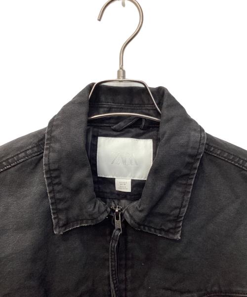 ZARA（ザラ）ZARA (ザラ) ダメージ加工インナーキルトブルゾン ブラック サイズ:38の古着・服飾アイテム
