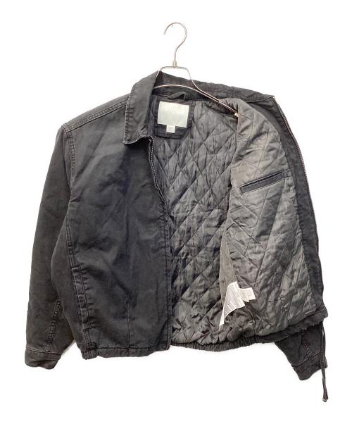 ZARA（ザラ）ZARA (ザラ) ダメージ加工インナーキルトブルゾン ブラック サイズ:38の古着・服飾アイテム