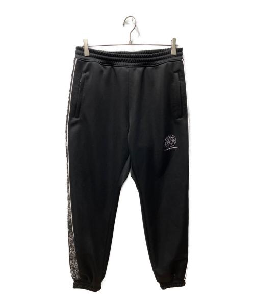 BlackEyePatch（ブラックアイパッチ）BlackEyePatch (ブラックアイパッチ) TRIBAL TRACK PANTS/トライバルトラックパンツ ブラック サイズ:Sの古着・服飾アイテム
