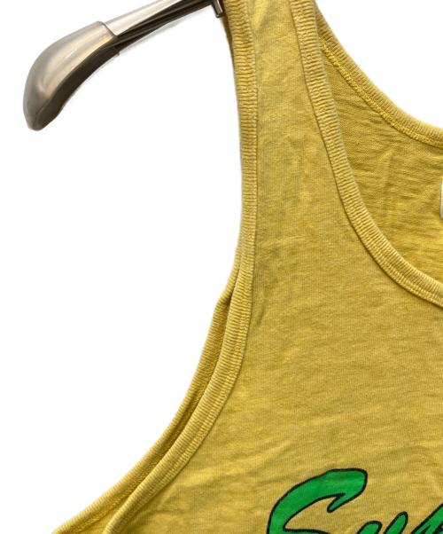 SUPREME（シュプリーム）Supreme (シュプリーム) Script tank top イエロー サイズ:Mの古着・服飾アイテム