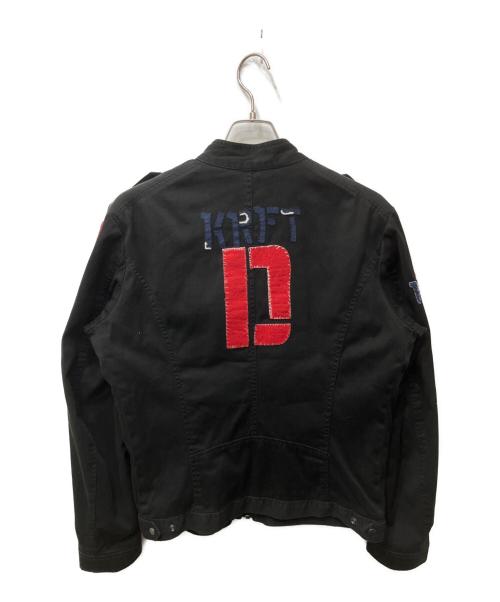 DIESEL（ディーゼル）DIESEL (ディーゼル) ワッペンスタンドカラージャケット ブラック サイズ:Lの古着・服飾アイテム
