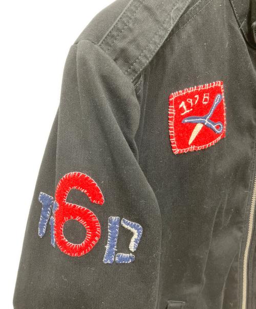 DIESEL（ディーゼル）DIESEL (ディーゼル) ワッペンスタンドカラージャケット ブラック サイズ:Lの古着・服飾アイテム