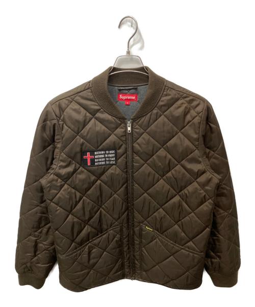 SUPREME（シュプリーム）SUPREME (シュプリーム) 14AW Nothing To Hide Quilted Work Jacket/ナッシングトゥハイドキルテッドワークジャケット ブラウン サイズ:Sの古着・服飾アイテム