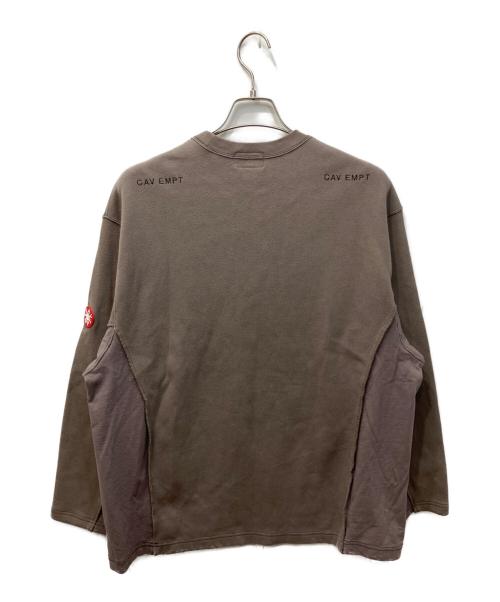 CAV EMPT（シーイー）cav empt (シーイー) SIDE SEAM DBL KNIT LONG SLEEVE/サイドシームダブルニットロングスリーブスウェット グレー サイズ:Mの古着・服飾アイテム