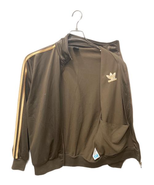 adidas（アディダス）adidas (アディダス) トラックジャケット ブラウン サイズ:Ｌの古着・服飾アイテム