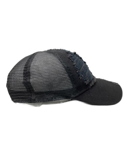 ARMANI EXCHANGE（アルマーニ エクスチェンジ）ARMANI EXCHANGE (アルマーニ エクスチェンジ) スパンコール×ダメージ加工メッシュキャップの古着・服飾アイテム