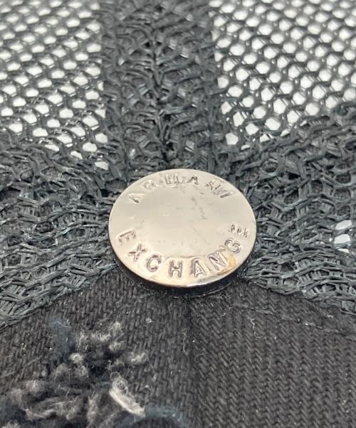 ARMANI EXCHANGE（アルマーニ エクスチェンジ）ARMANI EXCHANGE (アルマーニ エクスチェンジ) スパンコール×ダメージ加工メッシュキャップの古着・服飾アイテム