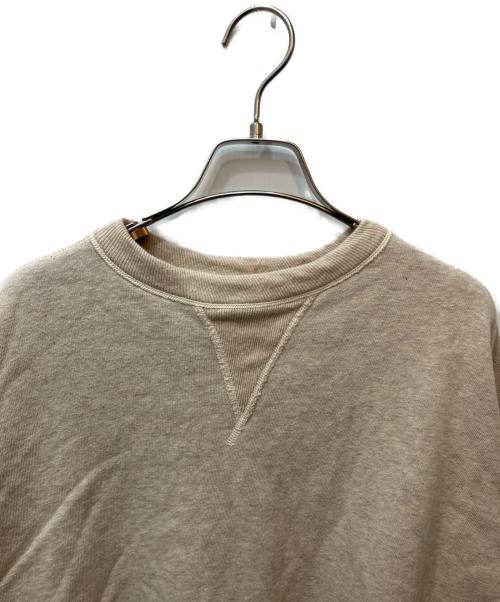 WAREHOUSE（ウエアハウス）WAREHOUSE (ウエアハウス) 両Vガゼットスウェット ベージュ サイズ:44の古着・服飾アイテム