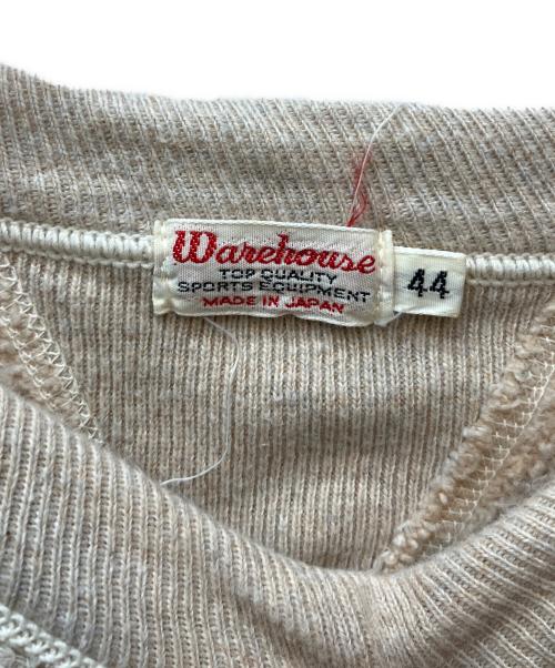 WAREHOUSE（ウエアハウス）WAREHOUSE (ウエアハウス) 両Vガゼットスウェット ベージュ サイズ:44の古着・服飾アイテム