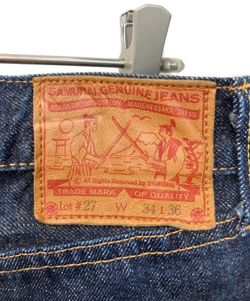 SAMURAI JEANS（サムライジーンズ）SAMURAI JEANS (サムライジーンズ) LOT#27 レギュラーストレートデニムパンツ インディゴ サイズ:W34×L36の古着・服飾アイテム