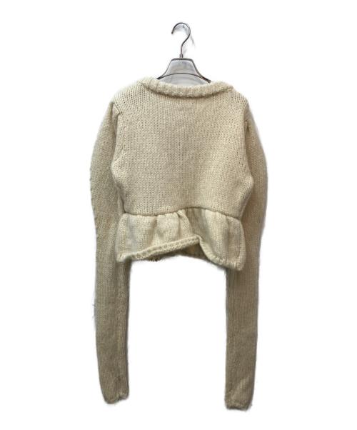 Andequal（アンドコール）Andequal (アンドコール) gold button puff sleeve knit アイボリー サイズ:FREE 未使用品の古着・服飾アイテム