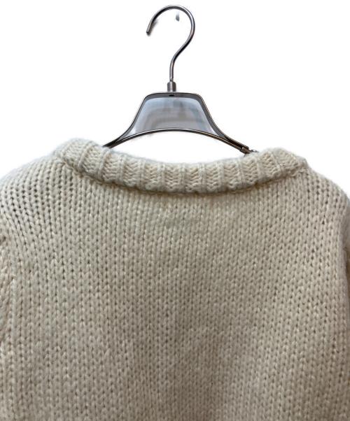 Andequal（アンドコール）Andequal (アンドコール) gold button puff sleeve knit アイボリー サイズ:FREE 未使用品の古着・服飾アイテム