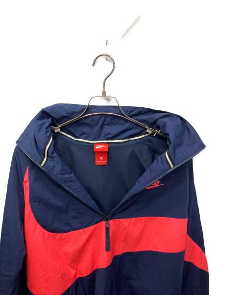 NIKE（ナイキ）NIKE (ナイキ) ビッグスウォッシュアノラックジャケット ピンク×ネイビー サイズ:Sの古着・服飾アイテム