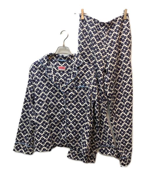 Kate Spade（ケイトスペード）Kate Spade (ケイトスペード) パジャマシャツセットアップ ネイビー×ホワイト サイズ:XSの古着・服飾アイテム