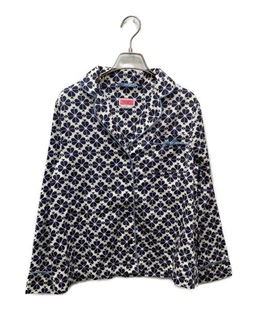 Kate Spade（ケイトスペード）Kate Spade (ケイトスペード) パジャマシャツセットアップ ネイビー×ホワイト サイズ:XSの古着・服飾アイテム