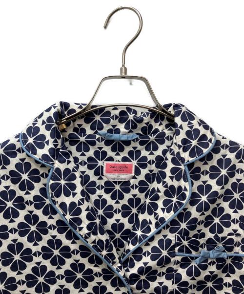 Kate Spade（ケイトスペード）Kate Spade (ケイトスペード) パジャマシャツセットアップ ネイビー×ホワイト サイズ:XSの古着・服飾アイテム