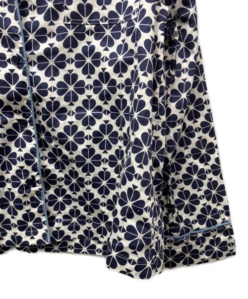Kate Spade（ケイトスペード）Kate Spade (ケイトスペード) パジャマシャツセットアップ ネイビー×ホワイト サイズ:XSの古着・服飾アイテム