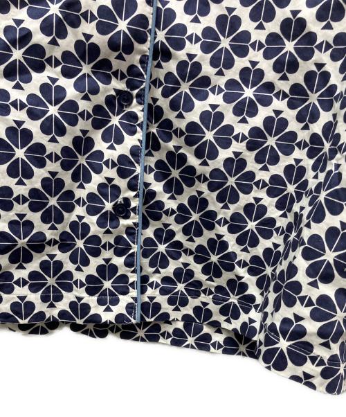 Kate Spade（ケイトスペード）Kate Spade (ケイトスペード) パジャマシャツセットアップ ネイビー×ホワイト サイズ:XSの古着・服飾アイテム