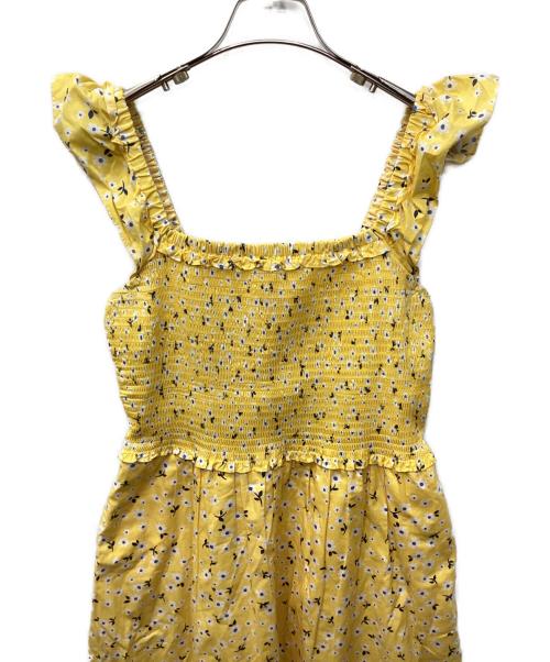 Kate Spade（ケイトスペード）Kate Spade (ケイトスペード) 小花柄ワンピース イエロー サイズ:Mの古着・服飾アイテム