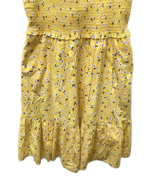 Kate Spade（ケイトスペード）Kate Spade (ケイトスペード) 小花柄ワンピース イエロー サイズ:Mの古着・服飾アイテム