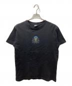 stussyステューシー）の古着「90's 紺タグ ドラゴンプリントTシャツ」｜ブラック