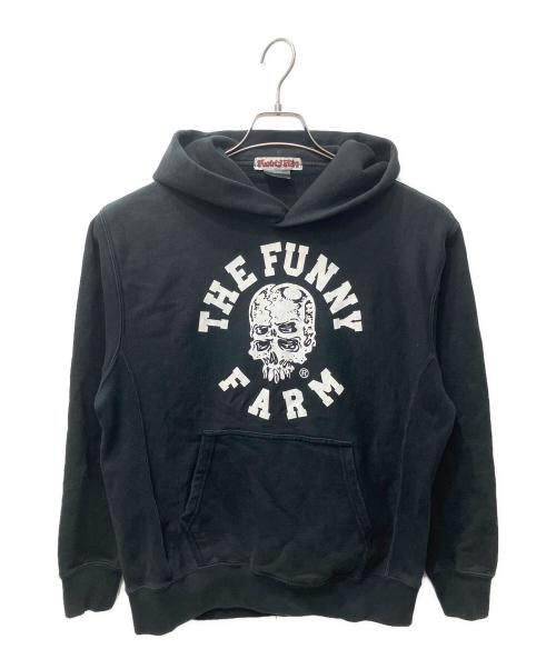 FUNNY FARM（ファニーファーム）FUNNY FARM (ファニーファーム) 四ツ目スカル POパーカー ブラック サイズ:Mの古着・服飾アイテム