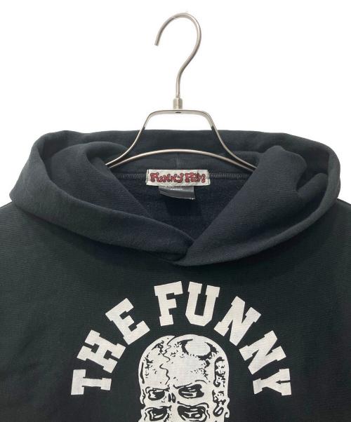 FUNNY FARM（ファニーファーム）FUNNY FARM (ファニーファーム) 四ツ目スカル POパーカー ブラック サイズ:Mの古着・服飾アイテム