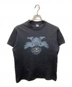 stussyステューシー）の古着「90S ドラゴンプリントTシャツ」｜ブラック