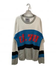 DIESEL（ディーゼル）の古着「d.78 ニット」｜ブルー×グレー