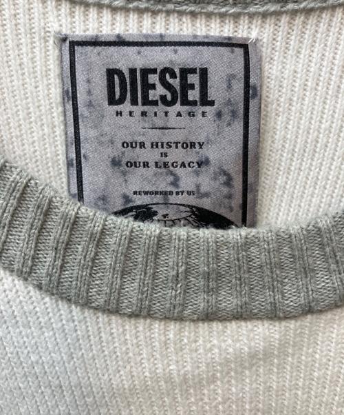 DIESEL（ディーゼル）DIESEL (ディーゼル) d.78 ニット ブルー×グレー サイズ:表記無しの古着・服飾アイテム
