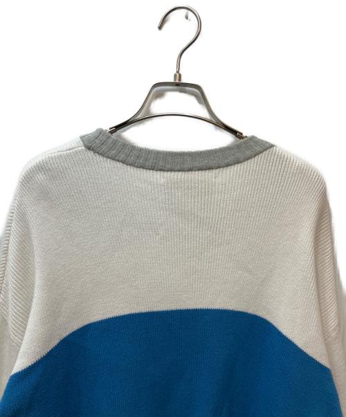 DIESEL（ディーゼル）DIESEL (ディーゼル) d.78 ニット ブルー×グレー サイズ:表記無しの古着・服飾アイテム