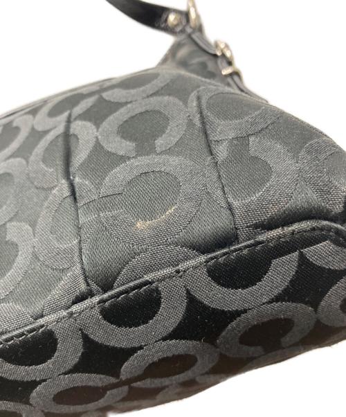 COACH（コーチ）COACH (コーチ) オプアートワンハンドルハンドバッグ ブラックの古着・服飾アイテム