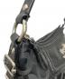 中古・古着 COACH (コーチ) オプアートワンハンドルハンドバッグ ブラック：8000円