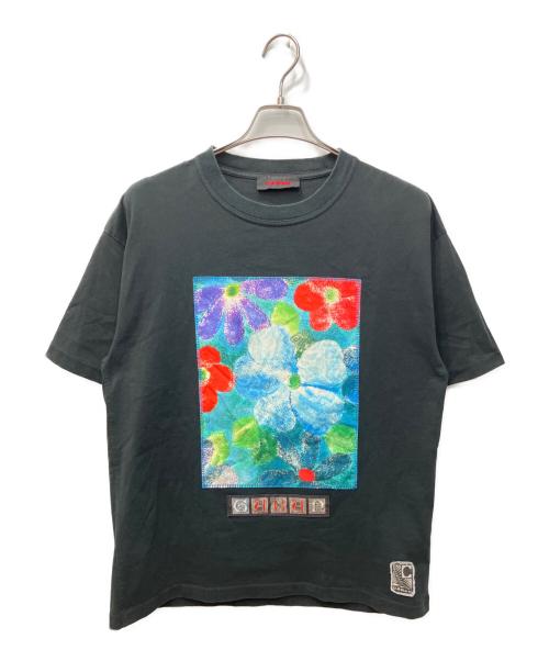 CABAN（キャバン）CABaN (キャバン) ドライスビンコットン IBIZA プリントTシャツ ブラック サイズ:Mの古着・服飾アイテム