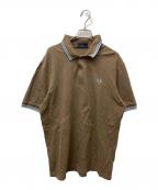 FRED PERRYフレッドペリー）の古着「ポロシャツ」｜ブルー×ブラウン