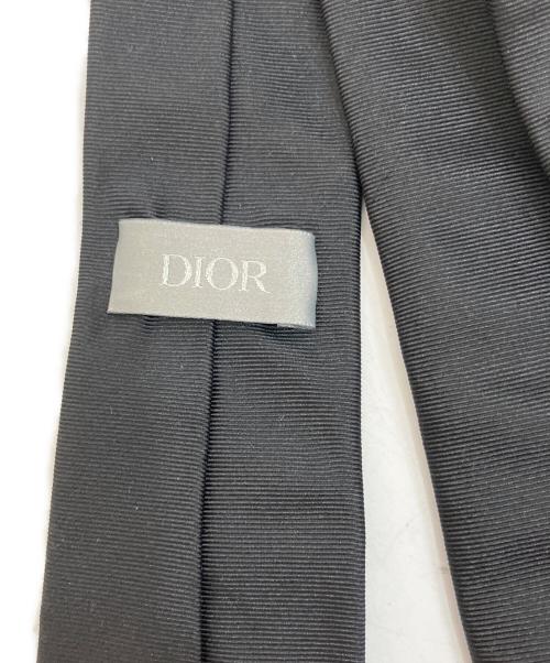 Dior（ディオール）DIOR (ディオール) Bee刺繍 ナロータイ ブラック サイズ:記載なし(実寸参照)の古着・服飾アイテム