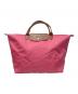 LONGCHAMP（ロンシャン）の古着「ルプリアージュハンドバッグ」｜ピンク
