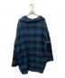 GOLD (ゴールド) TWILL CHECK CARDIGAN ブラック×ブルー サイズ:Ｌ：5000円