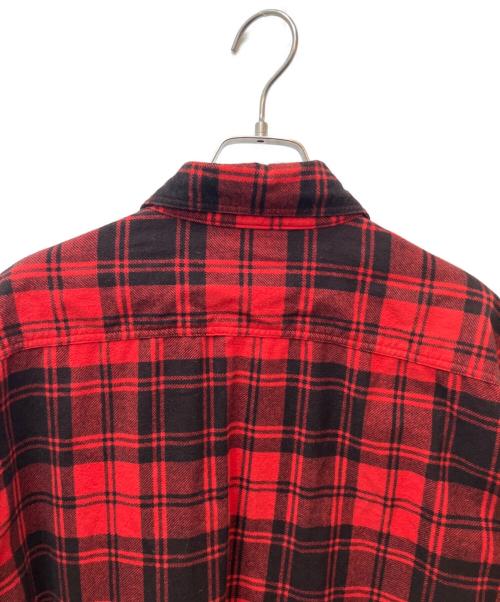 gold（ゴールド）GOLD (ゴールド) コットンフランネルチェックシャツ ブラック×レッド サイズ:Ｌの古着・服飾アイテム
